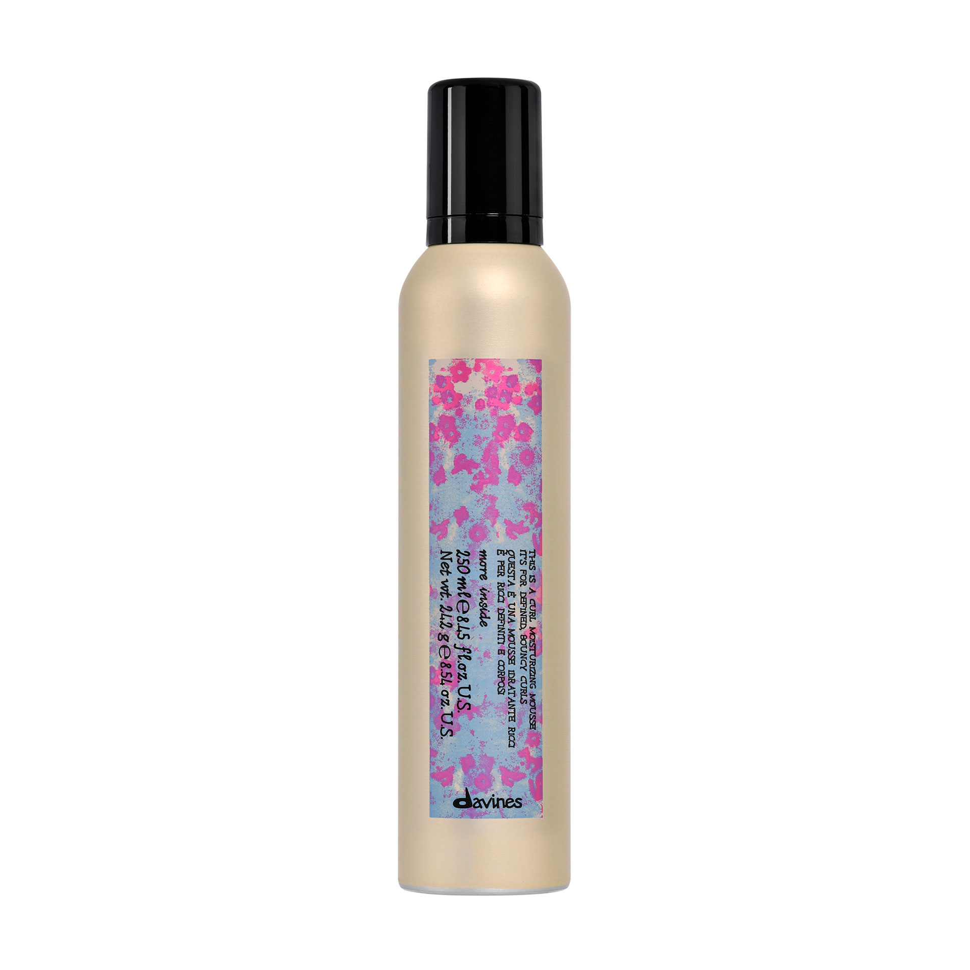 Зволожувальний мус Davines More Inside Curl Moisturizing Mousse для хвилястого волосся, 250 мл